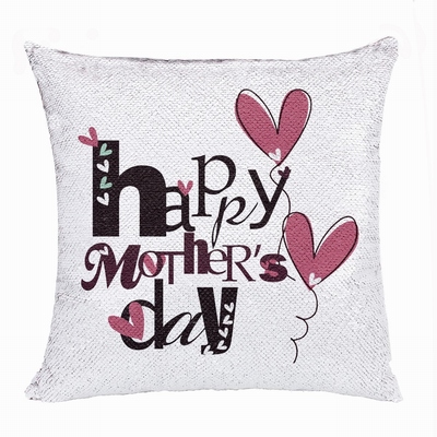 Mother Day Gift Personalised Sequin Cushion Cover Producer