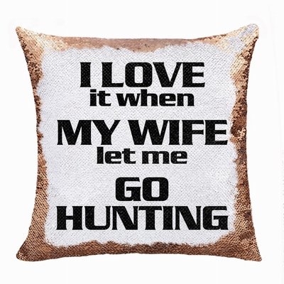 Bulk Best Reversible Sequin Pillow Wife Ass Text Gift