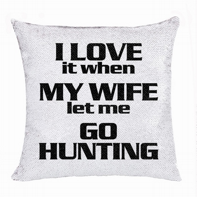 Bulk Best Reversible Sequin Pillow Wife Ass Text Gift