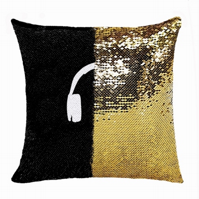 Fashionable Sequin Cushion Cover Earpiece Image Gift In Bulk