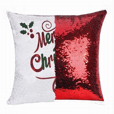 Christmas Merry Cool Custom Gift Reversible Sequin Pillow