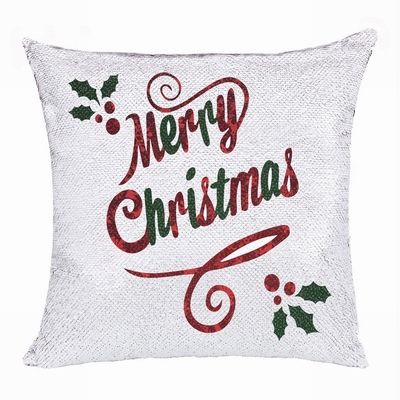 Christmas Merry Cool Custom Gift Reversible Sequin Pillow