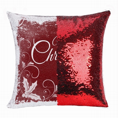 Merry Christmas Gift Reversible Sequin Pillow Best Gift