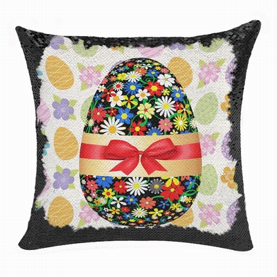 Easter Egg Custom Present For Children Flip Sequin Pillow