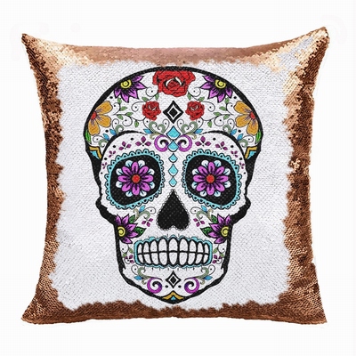 Skull Magic Pillow Handmade Gift 7 Sequins Custom Gift