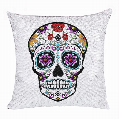 Skull Magic Pillow Handmade Gift 7 Sequins Custom Gift