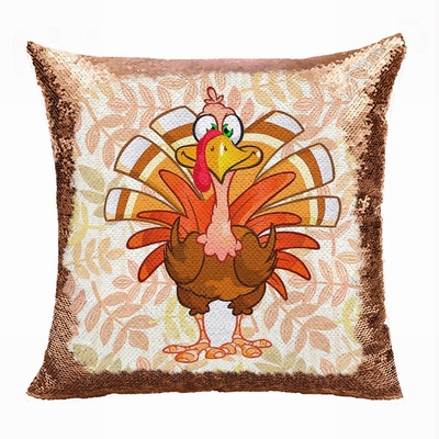 Thanksgiving Sequin Pillow Useful Personalized Present