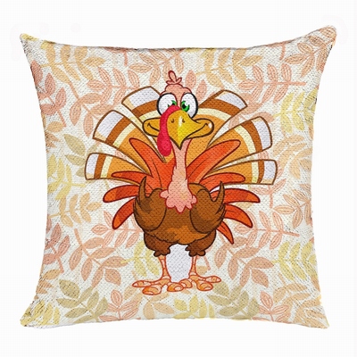 Thanksgiving Sequin Pillow Useful Personalized Present