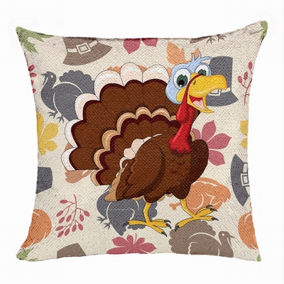 Thanksgiving Wonderful Present Personalized Trukey Cushion Cover