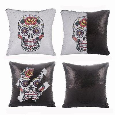 Wholesale Sequin Magic Pillow Skull Fest Gift