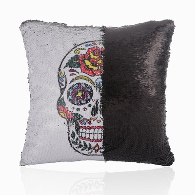 Wholesale Sequin Magic Pillow Skull Fest Gift