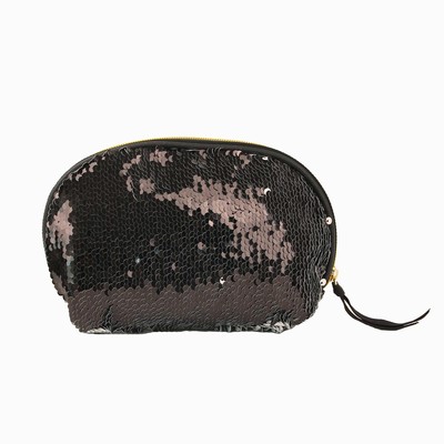 Wholesale Shine Sequin Shell Evening Bag White Black