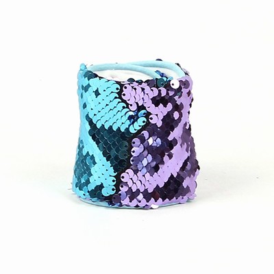 Sequin Bangle Wristband Useful Gift Light Blue Purple