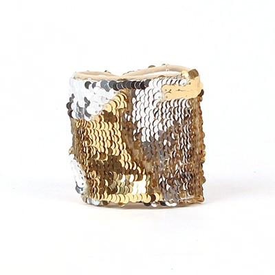 Sequin Wristband Color Change Gold Silver Wholesale