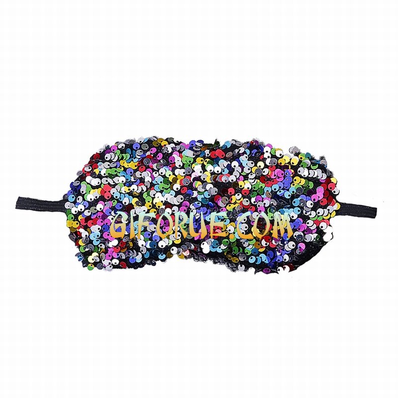 New Design Crystal Sequin Eye Mask Wholesale 10 Pack - Click Image to Close