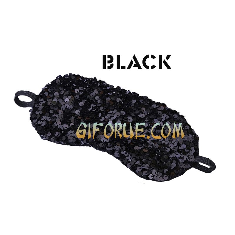 New Design Crystal Sequin Eye Mask Wholesale 10 Pack - Click Image to Close