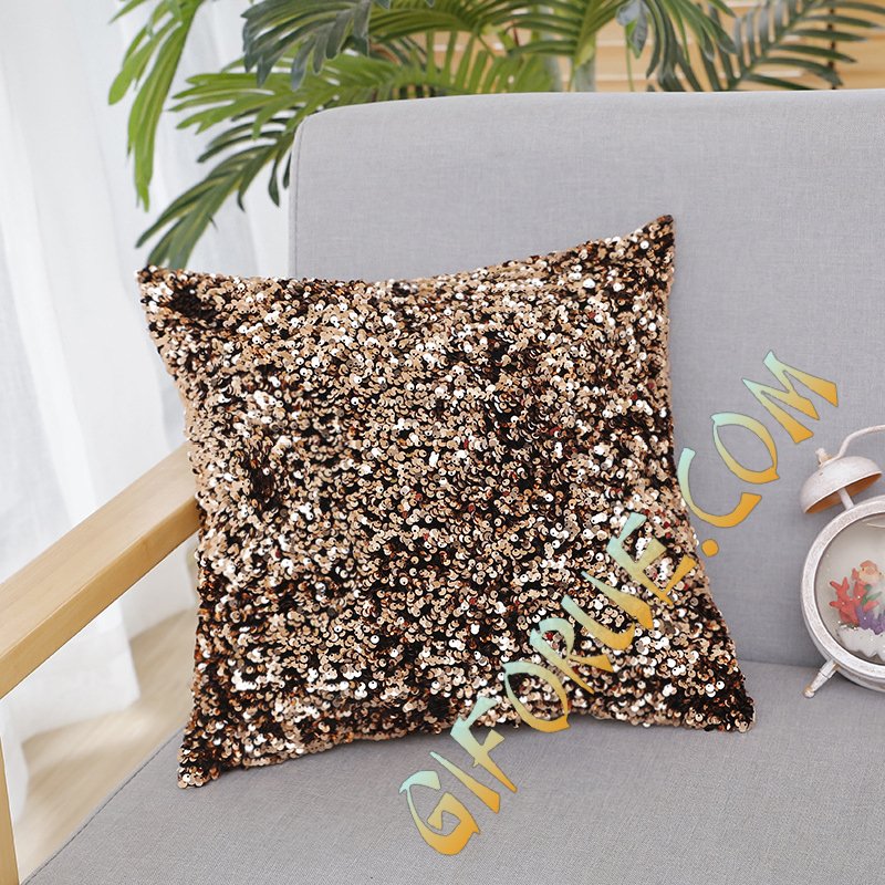 New Material Crystal Sequin Chshion Cover Unusual Gift - Click Image to Close