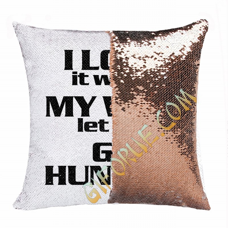 Bulk Best Reversible Sequin Pillow Wife Ass Text Gift - Click Image to Close