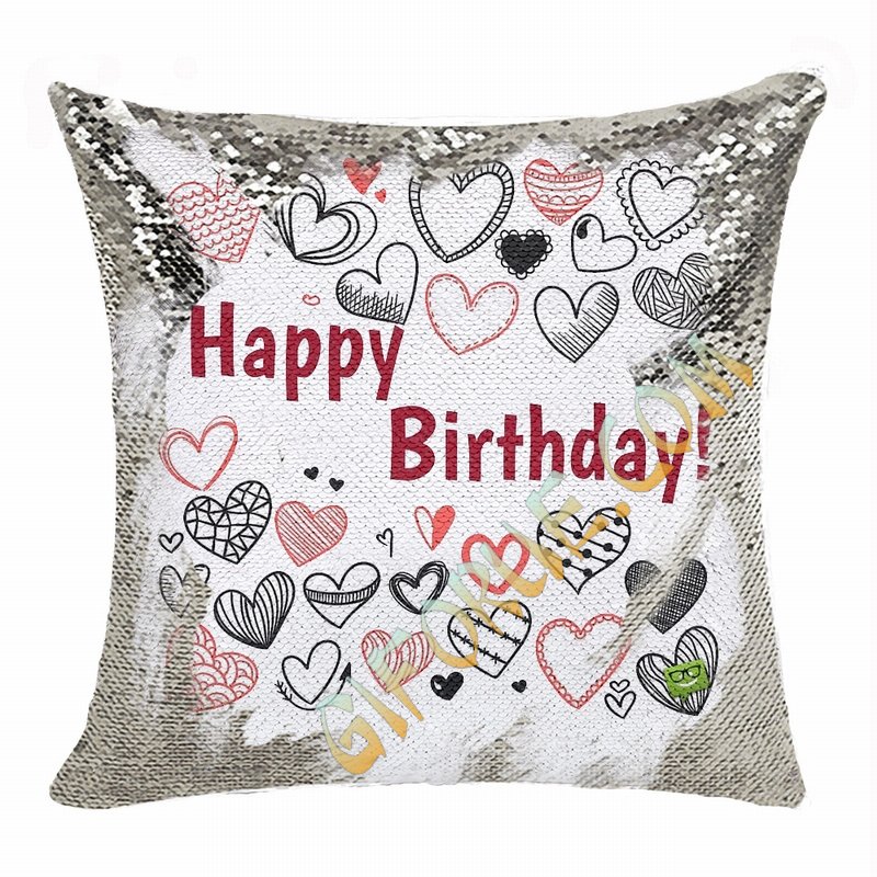 Cheap Sequin Magic Pillow Personalized Photo Gift Birthday - Click Image to Close