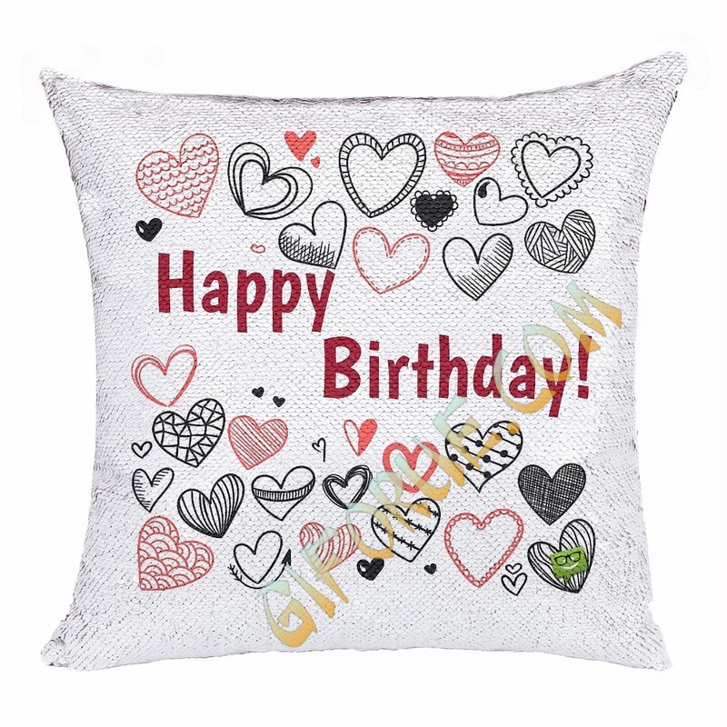 Cheap Sequin Magic Pillow Personalized Photo Gift Birthday - Click Image to Close