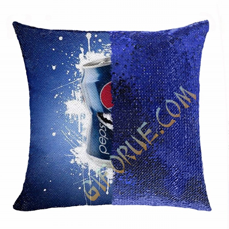 Perfect Personalized Image Flip Sequin Pillow Corporate Gift - Click Image to Close