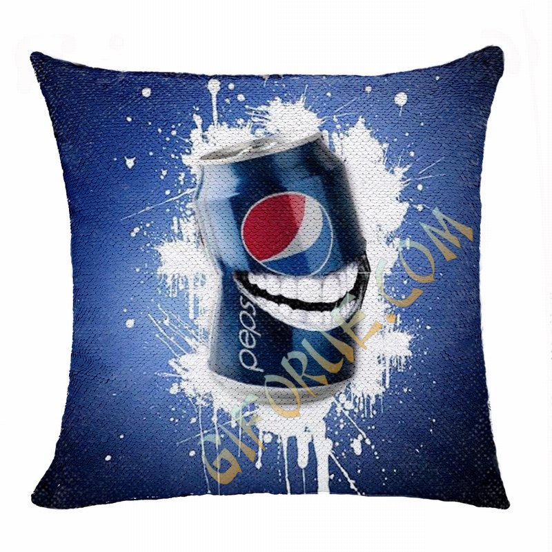 Perfect Personalized Image Flip Sequin Pillow Corporate Gift - Click Image to Close