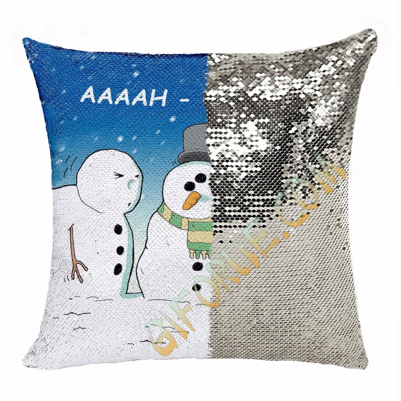 Christmas Custom Funny Gift For Him Sequin Cushion Cover - Click Image to Close