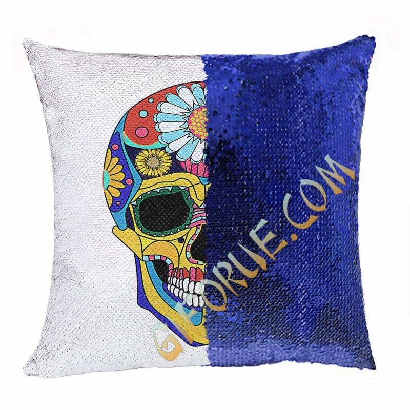Skull Magic Cushion Cover Personalized Photo Gift Fashion - Click Image to Close