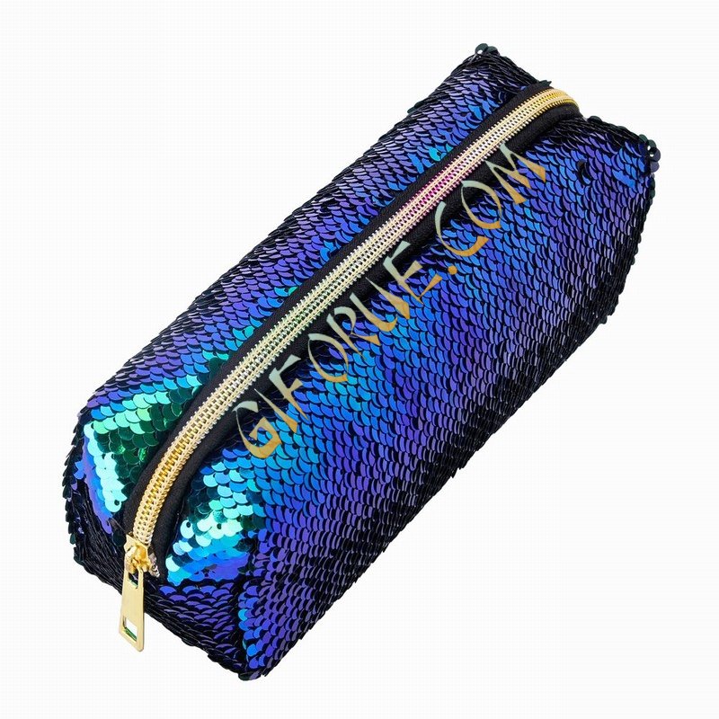 Sequin Pouch Pencil Case Box Pen Bag - Click Image to Close