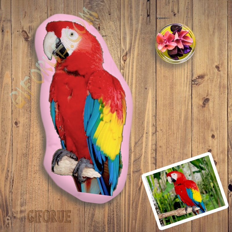 Custom Parrot Body 3D Pillow Memorial Gift - Click Image to Close