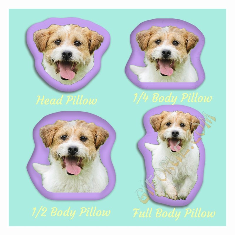 Personalized 3D Shaped Pillow Dog Photo Gift - Click Image to Close