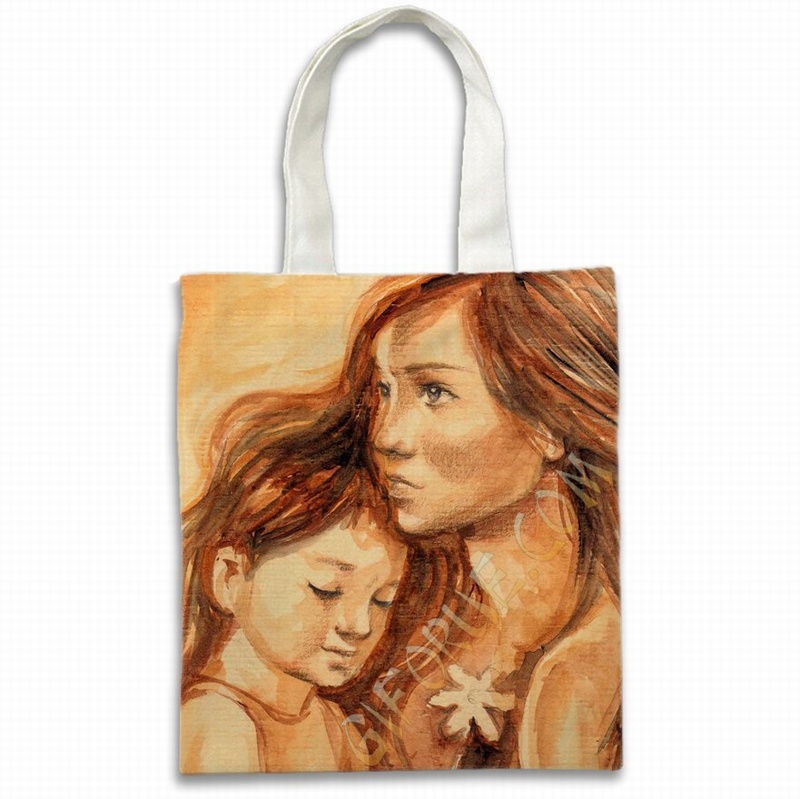 Canvas Shopping Bags Custom Cheap Image Gift For Daughter - Click Image to Close