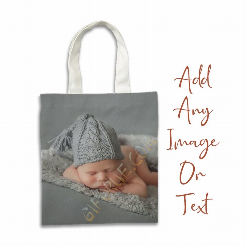 Creative Baby Photo Gift Personalized Canvas Tote Bags - Click Image to Close