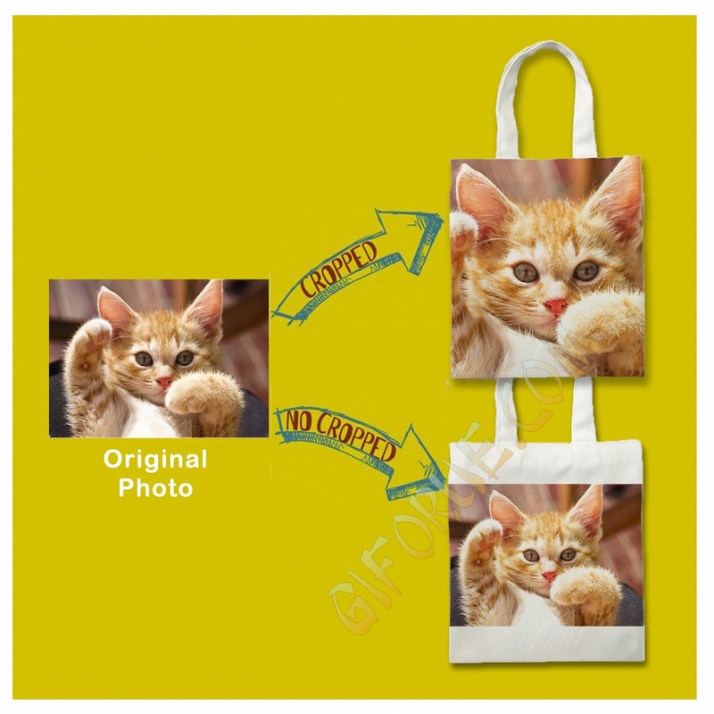 Custom-Made Cotton Reusable Bags Top Gift With Grandma Photo - Click Image to Close