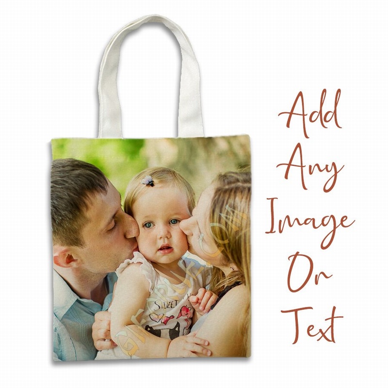 Customizable Gift Cute High Quality Cotton Tote Bags For Family - Click Image to Close