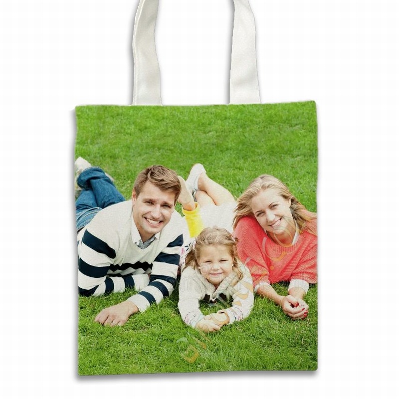 Customizable Photo Gift Useful Cotton Tote Bags For Thanksgiving - Click Image to Close