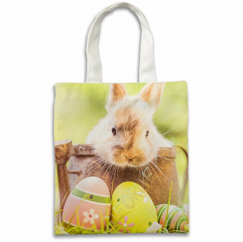 Image Large Canvas Tote Bag Funny Custom-Made Easter Gift - Click Image to Close