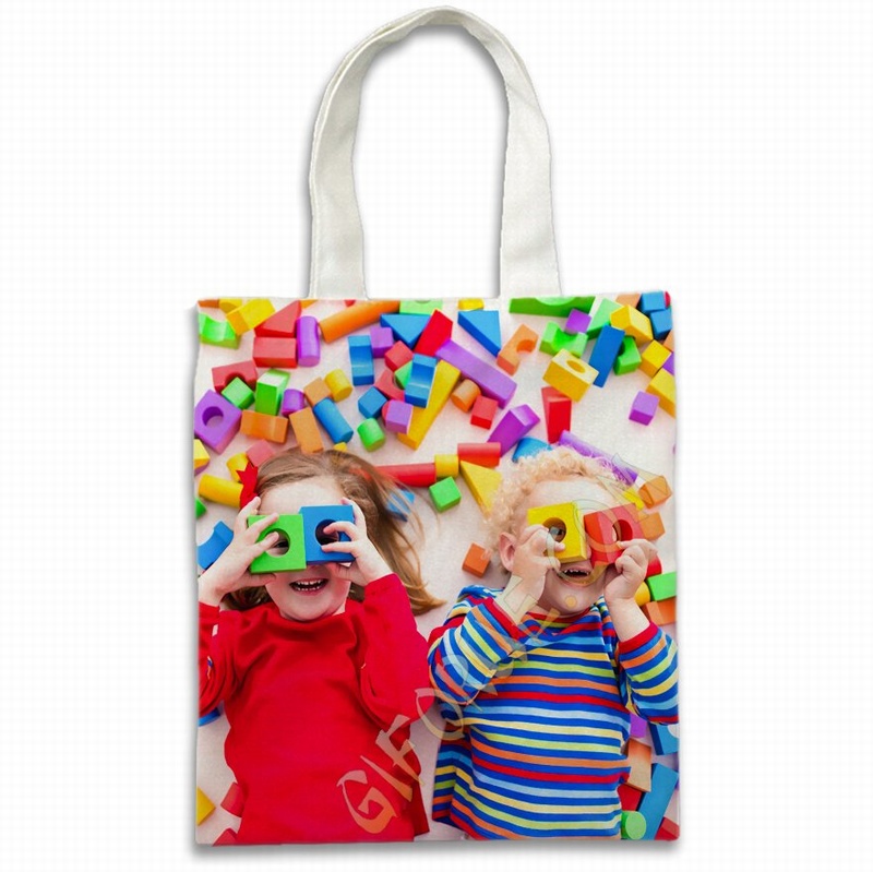 New Design Canvas Shopping Bags Add Your Own Photo For Kid - Click Image to Close