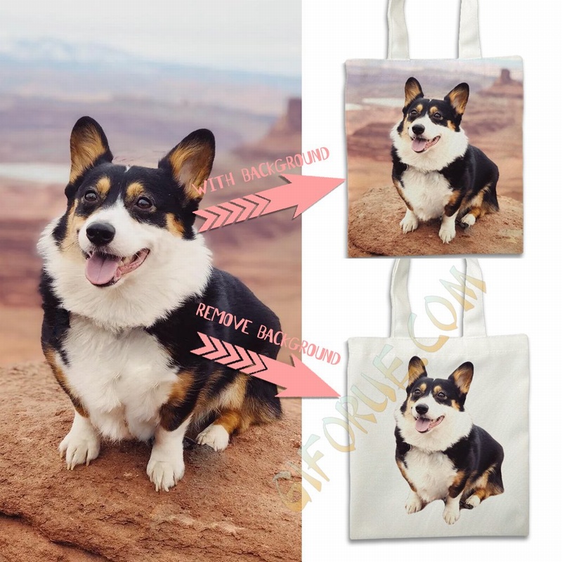 New Design Canvas Shopping Bags Add Your Own Photo For Kid - Click Image to Close