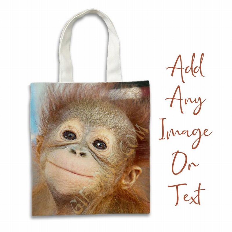 Perfect Photo Gift Personalized Tote Grocery Bags For Funny - Click Image to Close