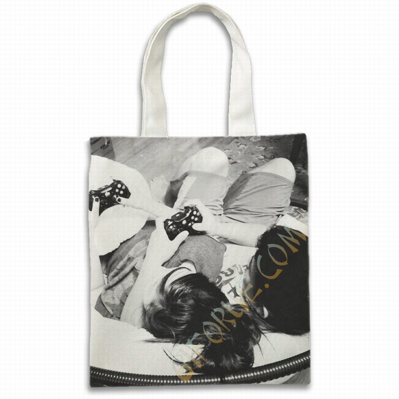 Personalised photo best sale shopping bags
