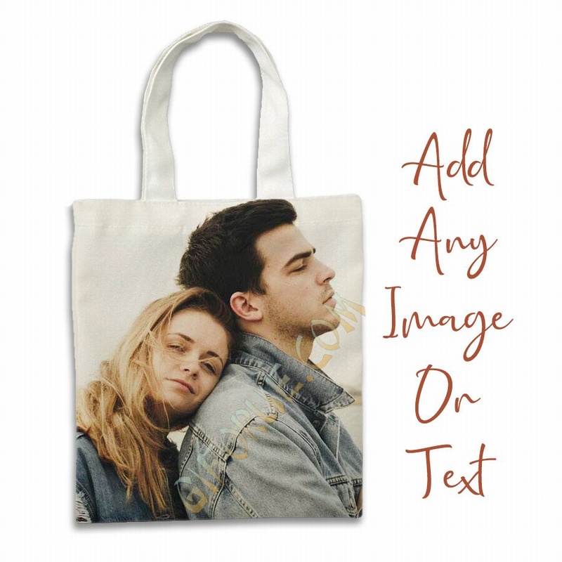 Personalised Gift Engraved Shopping Bag With Girlfriend Photo - Click Image to Close