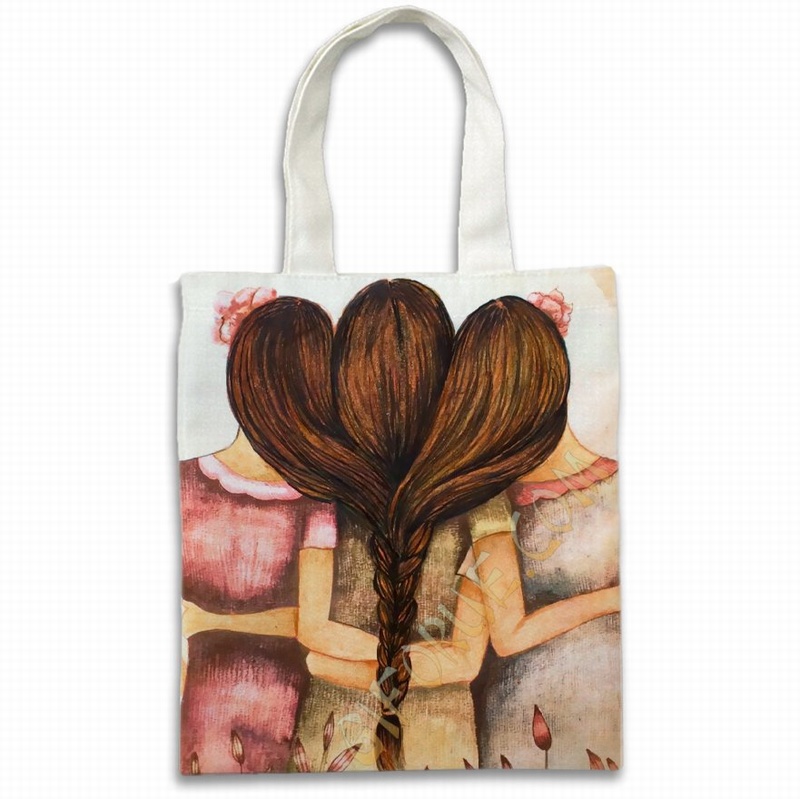 Photo Tote Bags Custom-Made Gift For Best Friends - Click Image to Close