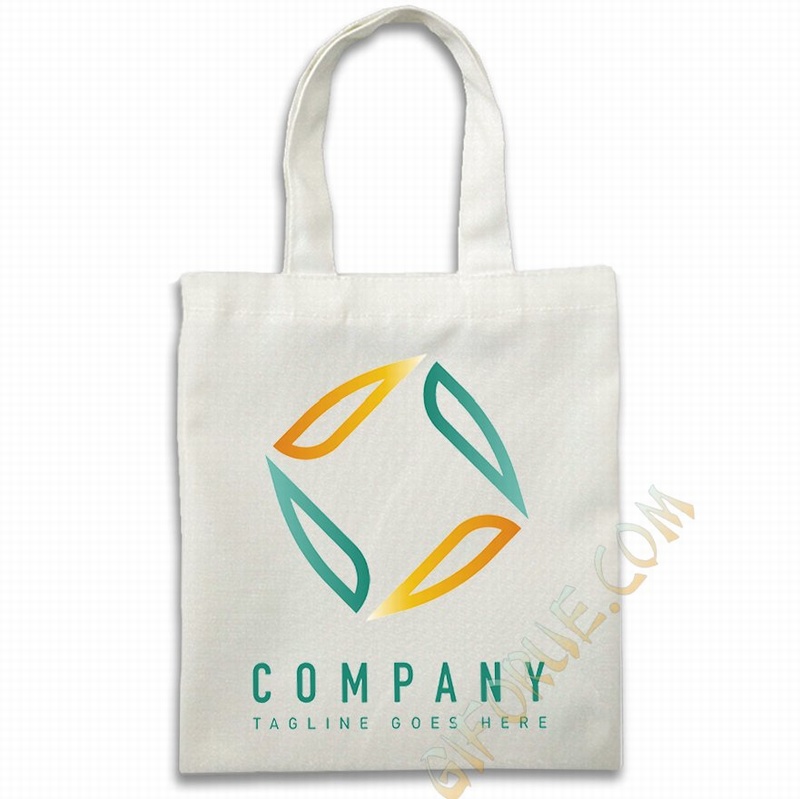 Unusual Shopping Tote Bag Add Your Own Company Logo Slogan - Click Image to Close