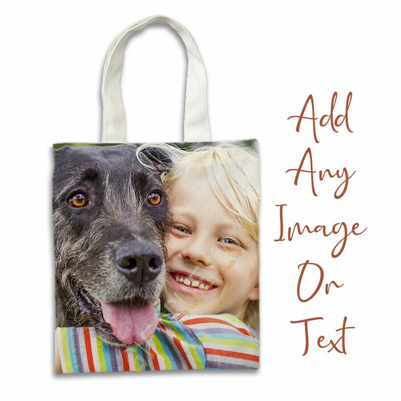 Useful Dog Photo Gift Personalized Heavy Duty Tote Weekender Bags - Click Image to Close