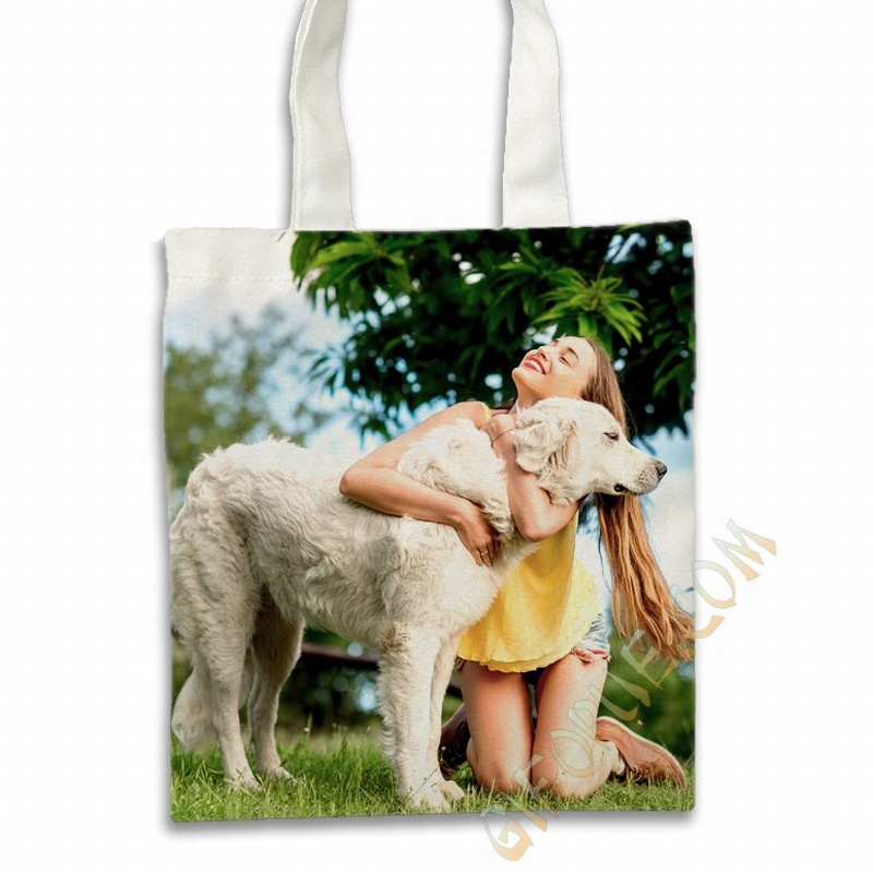 Useful Dog Photo Gift Personalized Heavy Duty Tote Weekender Bags - Click Image to Close