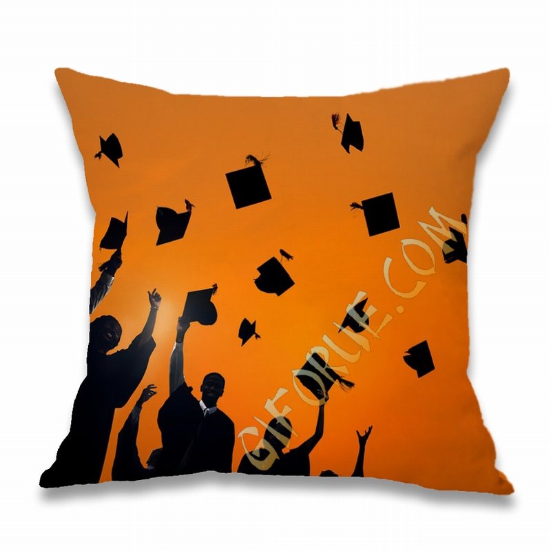 Cotton Cushion Cover Custom Cheap Image Gift For Graduation - Click Image to Close