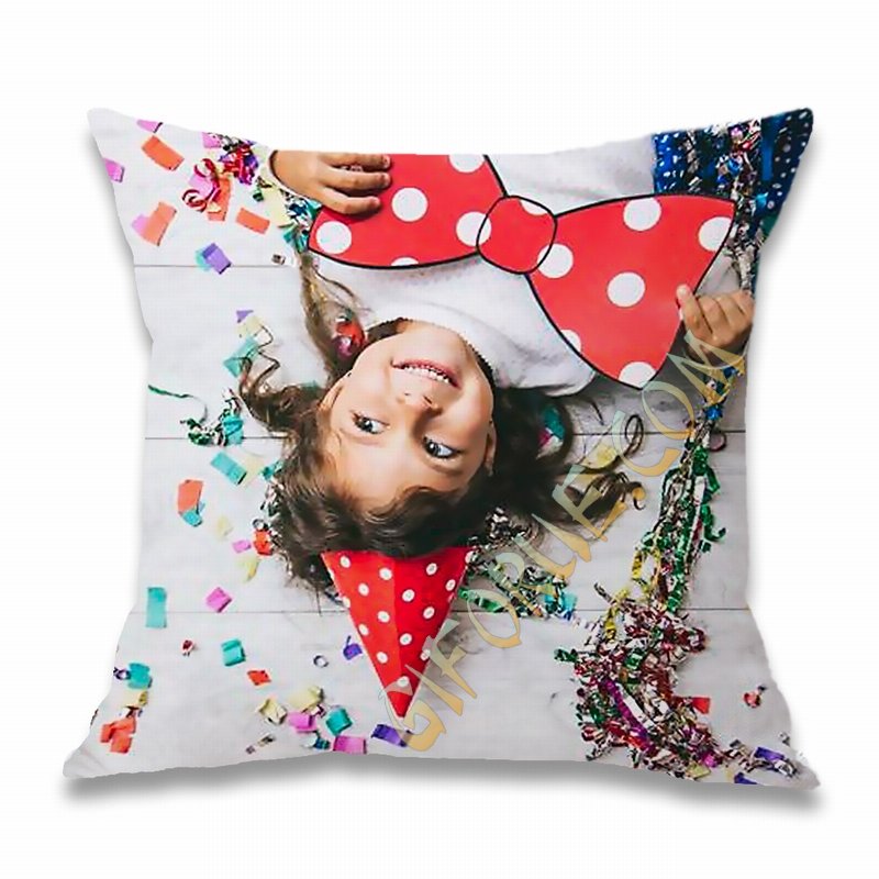 Creative Photo Gift Custom Cotton Pillow Mockup Birthday Gift - Click Image to Close