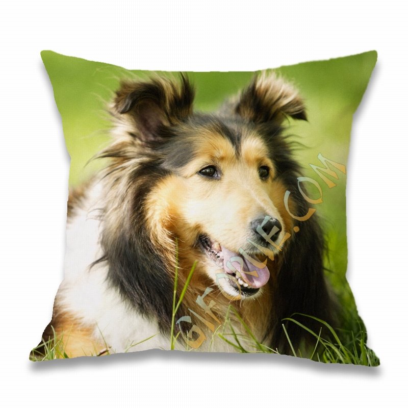 Customizable Gift Cute Cotton Pillowcase With Pet Photo - Click Image to Close