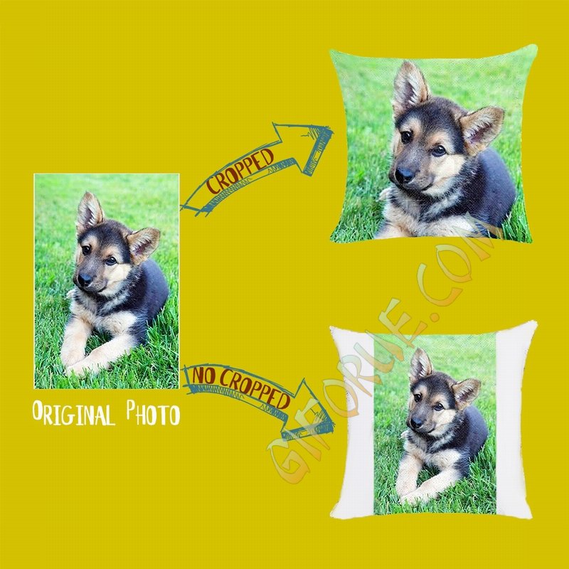 Perfect Photo Gift Custom Cotton Decor Pillow Cover 16x16 In - Click Image to Close